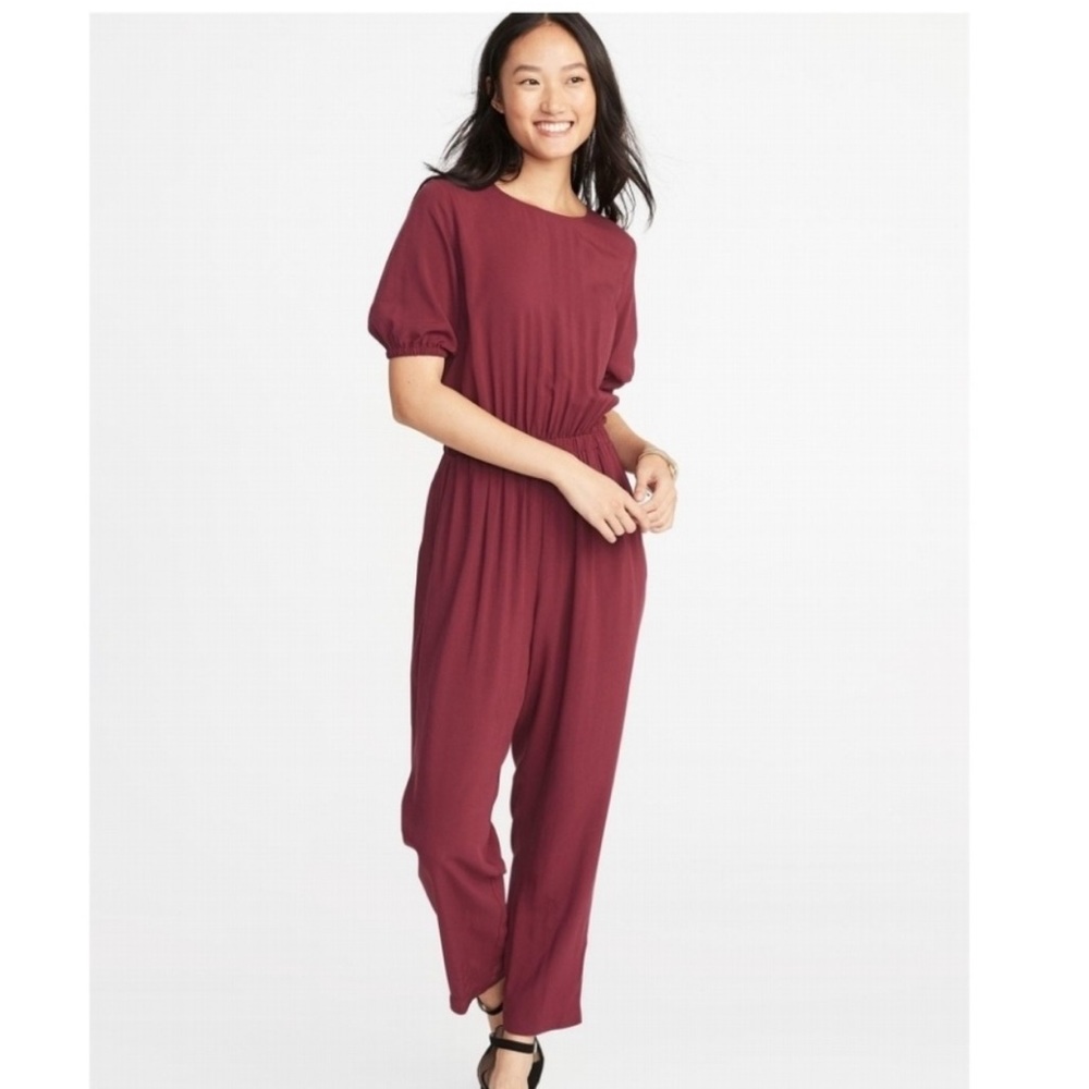 Old Navy maroon romper